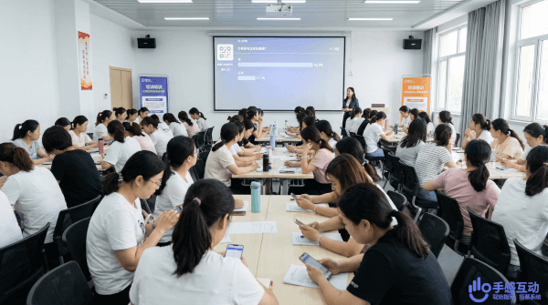 某幼教机构206人培训用实时投票发现82.9%教师的共同困惑